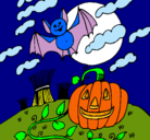 Dibujo Paisaje de Halloween pintado por Oinsu