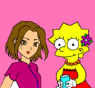 Dibujo Sakura y Lisa pintado por Marta07