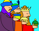 Dibujo Los Reyes Magos 3 pintado por karimita