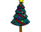 Dibujo Árbol de navidad II pintado por marieuclid