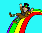 Dibujo Duende en el arco iris pintado por meri16