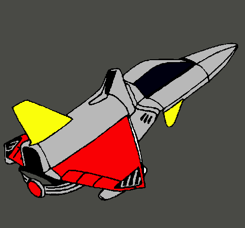 Dibujo Nave cohete pintado por albert46
