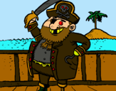 Dibujo Pirata a bordo pintado por jhffhgh