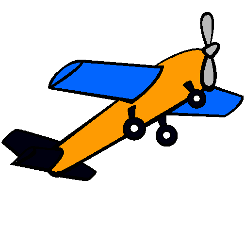 Dibujo Avión de juguete pintado por juane