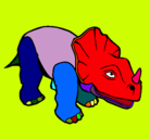 Dibujo Triceratops II pintado por ludli