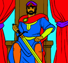 Dibujo Caballero rey pintado por eriant