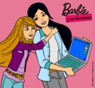 Dibujo El nuevo portátil de Barbie pintado por laury00