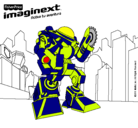 Dibujo Imaginext 4 pintado por rjyjryurtjhr