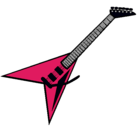 Dibujo Guitarra eléctrica II pintado por drac-pink