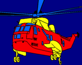 Dibujo Helicóptero al rescate pintado por jochen