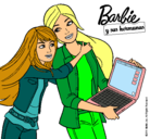 Dibujo El nuevo portátil de Barbie pintado por afdj