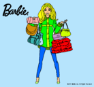 Dibujo Barbie de compras pintado por aroa28