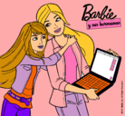 Dibujo El nuevo portátil de Barbie pintado por joanna 