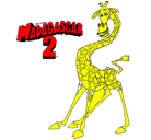 Dibujo Madagascar 2 Melman pintado por kp0411hg13