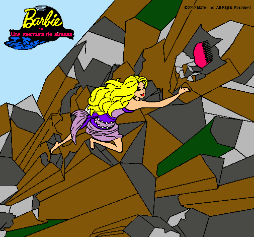 Barbie escalando