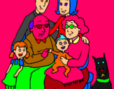 Dibujo Familia pintado por piuhnvgg