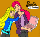 Dibujo El nuevo portátil de Barbie pintado por cinthya2222