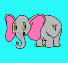 Dibujo Elefante pequeño pintado por enmanuel