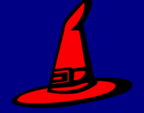 Dibujo Sombrero de bruja pintado por jochen