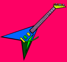 Dibujo Guitarra eléctrica II pintado por 767676776767