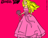 Dibujo Barbie vestida de novia pintado por guapa_26_11