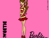Dibujo Barbie Fashionista 6 pintado por milagros14455