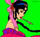 Dibujo Princesa china pintado por loveanime 
