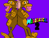 Dibujo Madagascar 2 Manson y Phil 2 pintado por carmelili1