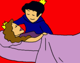 Dibujo La princesa durmiente y el príncipe pintado por lindamil01