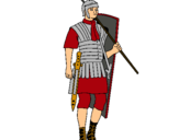 Dibujo Soldado romano pintado por vvvhbbbbbbbh