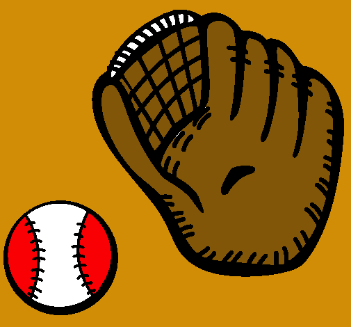 Guante y bola de béisbol