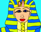 Dibujo Tutankamon pintado por waypa
