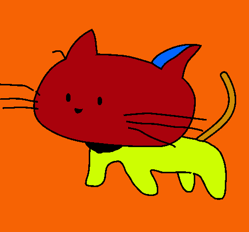 Dibujo Cría de gato pintado por ludli