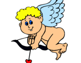 Dibujo Cupido pintado por flooooor