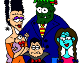 Dibujo Familia de monstruos pintado por sofials