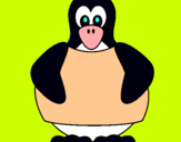 Dibujo Pingüino pintado por ANDREAA