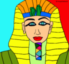 Dibujo Tutankamon pintado por zenaida