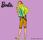 Dibujo Barbie con look casual pintado por blanquitacg