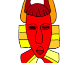 Dibujo Máscara africana pintado por estela09