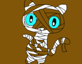 Dibujo Gato garabato momia pintado por CCarolina