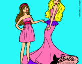 Dibujo Barbie estrena vestido pintado por jhoseline171