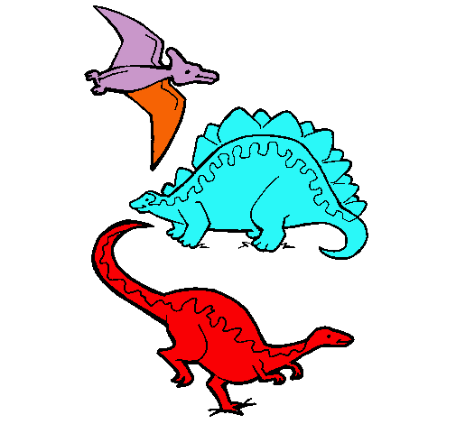 Tres clases de dinosaurios