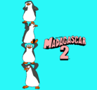 Dibujo Madagascar 2 Pingüinos pintado por FERALB