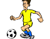 Dibujo Jugador de fútbol pintado por tomasp