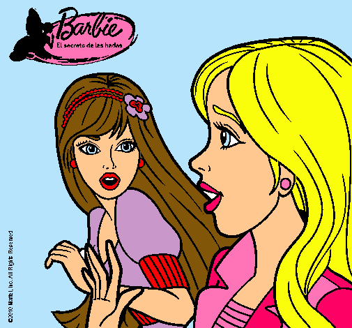 Dibujo Barbie sorprendida pintado por lala49