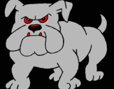 Dibujo Perro Bulldog pintado por jkhnjkbh
