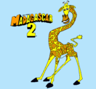 Dibujo Madagascar 2 Melman pintado por jenhizita 