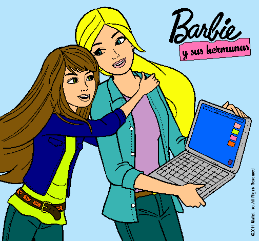 Dibujo El nuevo portátil de Barbie pintado por kchachi