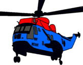 Dibujo Helicóptero al rescate pintado por karlii
