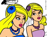 Dibujo Barbie y su amiga pintado por carinithaa